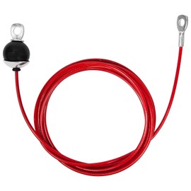 Topfinder Gym Cable Wire, Cable Pull, Lat Pull Rope, Steel Rope, Fitness Equipment, Pulleys for Ropes, Wire Rope, Fitness (1.5 m)