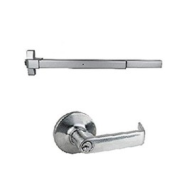 Transatlantic ED-501-O-T Trans Atlantic ED-501-O Series Exit Device Rim Panic (w/Lever Trim Option), Aluminum