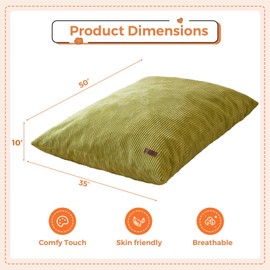 MAXYOYO 3 in 1 Kids Bean Bag Chair Bed, Convertible Chair Folds from Bean Bag to Lounger, Child Floor Sofa for Gaming, Reading, Floor Mattress with High-Density Foam Filling