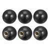 uxcell 6Pcs Threaded Ball Knobs, M5 Female Thread Thermoset Ball