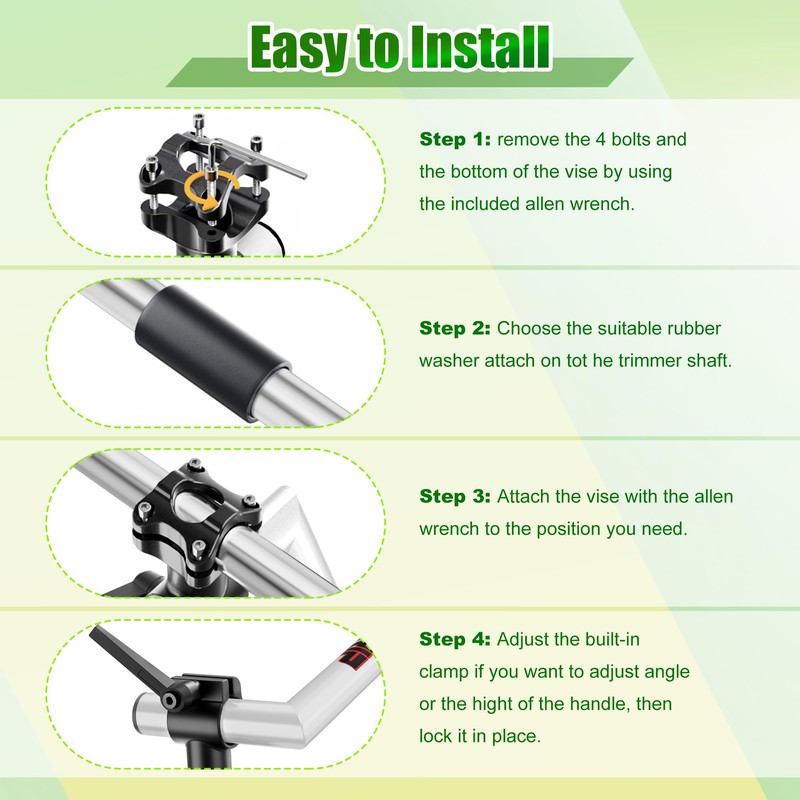 Upgraded Ergonomic Trimmer Grip, String Trimmer Handle, with Trimmer Shoulder