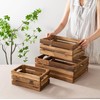 Set of 3 Nesting Wooden Crates, Rustic Wooden Storage Container