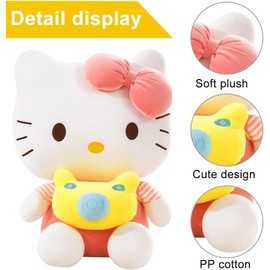 Hellokiitty Plush Toy, 2PCS Hellokiitty Plushies Plush Soft Toy Stuffed Animal Plush Cartoon Soft Toy Cute Plushies Dolls Toy Children's Doll Soft Plush Stuffed Animal Plushie Birthday Gifts for Kids