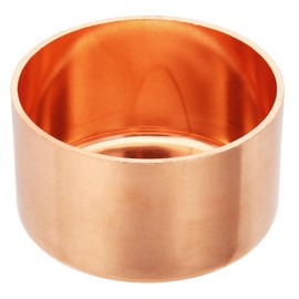 PATIKIL 4" Copper Pipe End Cap, 1Pcs Copper Fitting Cap Sealing Sweat Plug Solder Connection for Plumbing HVAC Air Conditioner