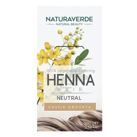 Naturaverde Henné - Neutral Colour, Hair Colour, Hair Colour, No Ammonia, Hair Colour, 100% Vegetable, Professional Hair Colour Tube with 100 g
