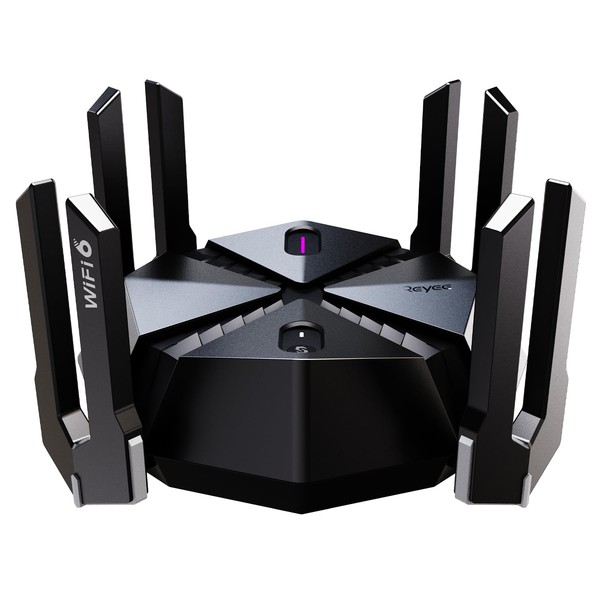 Reyee AX6000 WiFi 6 Router, Wireless 8-Stream Gaming Router, 8 FEMs, 2.5G WAN,1.8GHz Quad-Core CPU, WPA3, Smart VPN for Large Home E6