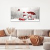 Snowman Large Wall Art for Living Room Snowman and Cardinal