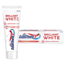 Odol-med3 Brilliant White, bis zu 3x stärkerer Whitening Boost* für natürlich weiße Zähne, 75 ml