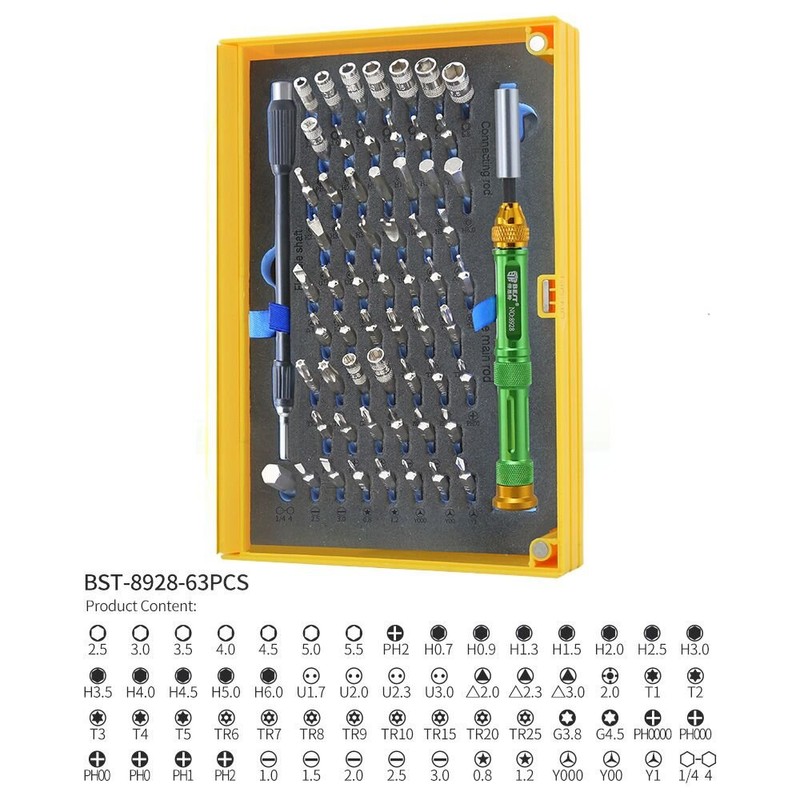 Best Tools - Precision Screwdriver Set, 61 Attachments, Ideal for