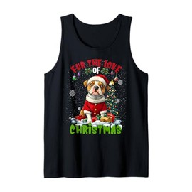 Staffordshire Bull Terrier Christmas Decorations Dog Lover Tank Top
