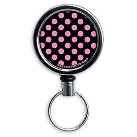 BarConic Mini Opener and Retractable Reel SET – Pink Polka Dots