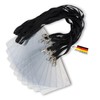 Twist4® Cotton Lanyards with ID Cover DIN A6 (Black, Pack
