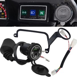 Fsdatongdazi Motorcycle Adapter Accessory Kit Wiring Harness + Mount Bracket Compatible with Yamaha TW200 (2009-current)