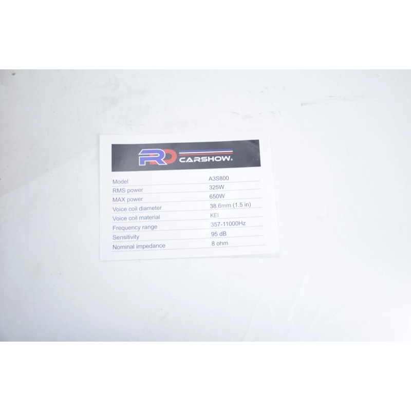 RDCARSHOW NEW RDCARSHOW A3S800 PRO LA 8″ 650W CLOSED BACK