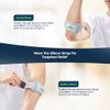 Healthcare World Tennis Elbow Brace - Adjustable Forearm Strap for