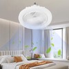 Ventilador de Techo con Luz LED, 10 Pulgadas, 1900lm, 22W,