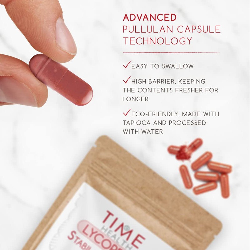 Lycopene – 30mg per Capsule – Stabilized, Microencapsulated Formula –