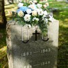 4 Pack Headstone Flower Saddle 12 Inch Grave Saddles for