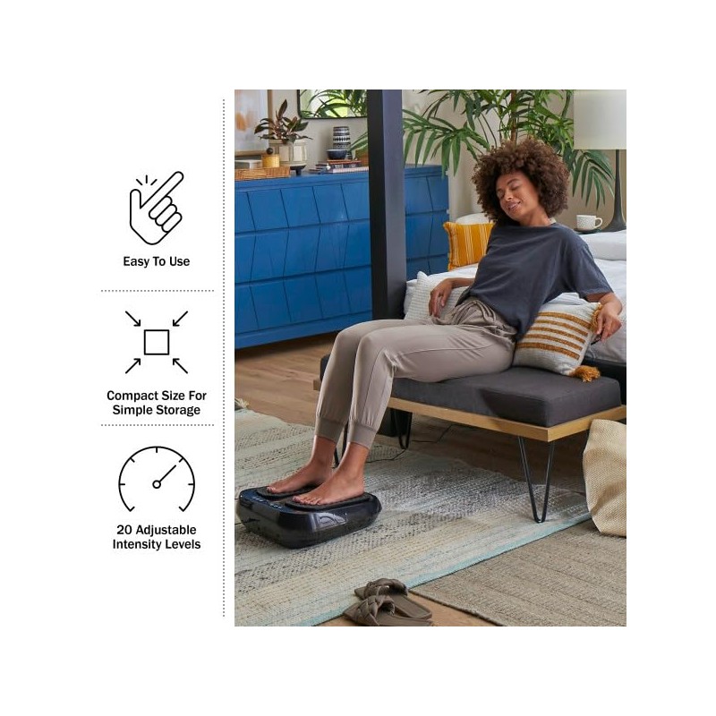 Bluestone Foot Massager – Vibrating Platform with Rotating Acupressure for