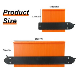 2 Pack Contour Gauge Tool– 10 Inch&5 Inch Widen Shape Duplicator with Lock,Profile Outline Measuring Tool for Woodworking,DIY,Construction,Ideal Dad,Grandpa,Husband