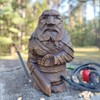Viking Gnome Statue, Exquisite 1.97x2.36x3.94in Prevent Aging Viking Statue for