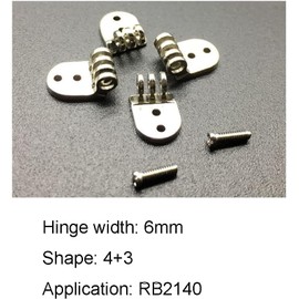 Eyeglass Hinge Replacement 6.0mm 4+3 Hole Design Plastic Frames, Sunglasses, Wooden Frames, Glasses Parts Replacement Glass Repair Kits Screws and Screwdriver