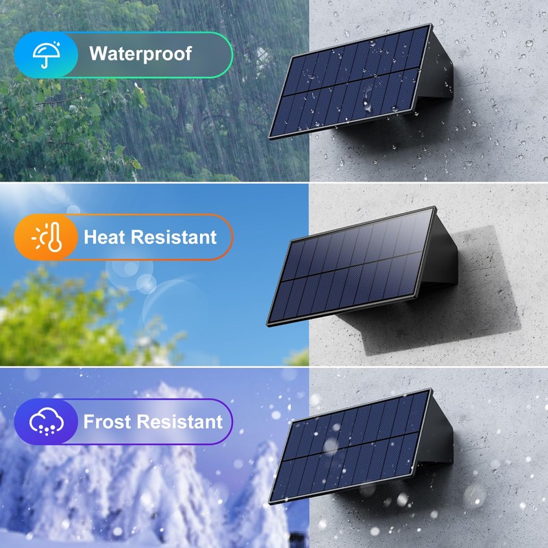 8 Pack Solar Powered Fence Lights Outdoor Up and Down
