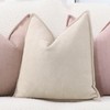 MADIZZ Textured Chenille Throw Pillow Covers Set of 2 Super