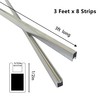 1/2" U Zinc Came for Stained Glass Works Framing, 24ft