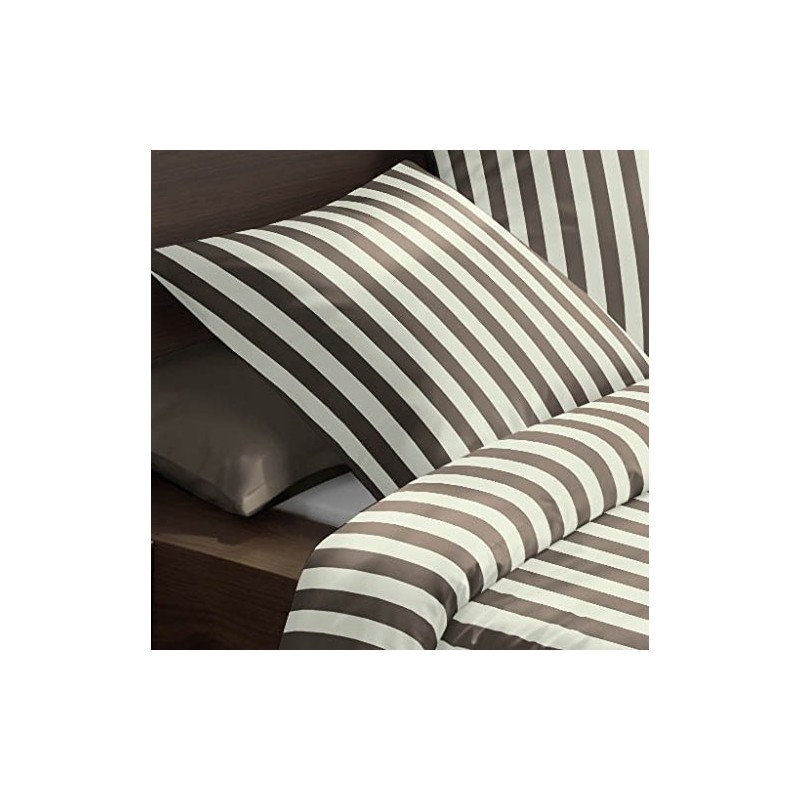 Fleuresse Riva Feingewebe-Bettwäsche, taupe, 135 x 200 cm
