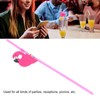 100Pcs Flamingo Drinking Straws Cute Pattern Environmentally Friendly Bendable Cocktail