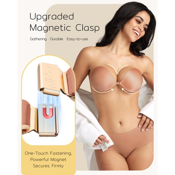 Niidor Niidor 2025 New Magnetic Sticky Bra Strapless Adhesive Invisible