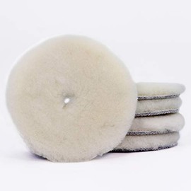 Brestol Lambskin Polishing Disc, Set of 5, 150 mm, Velcro Polishing Cover, Polishing Pad, Polishing Sponge, Lamb Polishing Pad, Lambskin Polishing Pad, Lambskin Polishing Pad