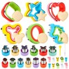 30Pcs Sandwich Cutter and Sealer for Kids Fruit Cutters Shapes
