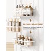 Delamu Adjustable Over the Door Pantry Organizer, 9-Tier Metal Pantry