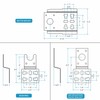 Onlyfire Universal Barbecue Grill Stainless Steel Rotisserie Motor Bracket Set