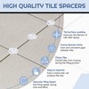 Nuanchu 500 Pcs 1/32"(1mm) Removable Tile Spacers Reusable Cross Wall