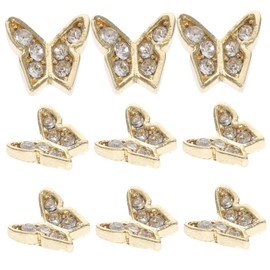 TOVINANNA 20Pcs Butterfly Rhinestones Nail Charms DIY Nail Decorations for Women Lightweight Durable Sparkling for Parties and Special Occasions