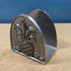 CARSON Pewter Letter/Napkin Holder 3.5" Long Pineapple NEW