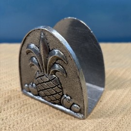 CARSON Pewter Letter/Napkin Holder 3.5" Long Pineapple NEW