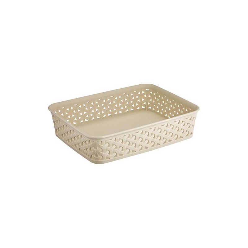 Curver Basket My Style Office A5 Rattan-opticin Creme, 26 x