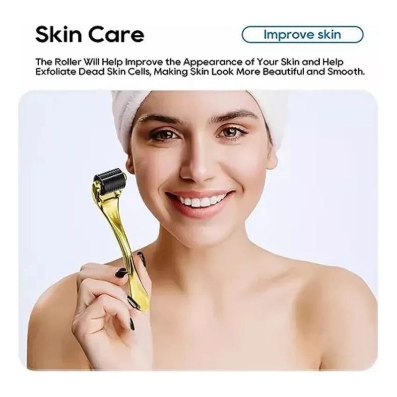 Derma Roller 0.25-0.5 Mm Facial Cabello O Rodillo Para Barba