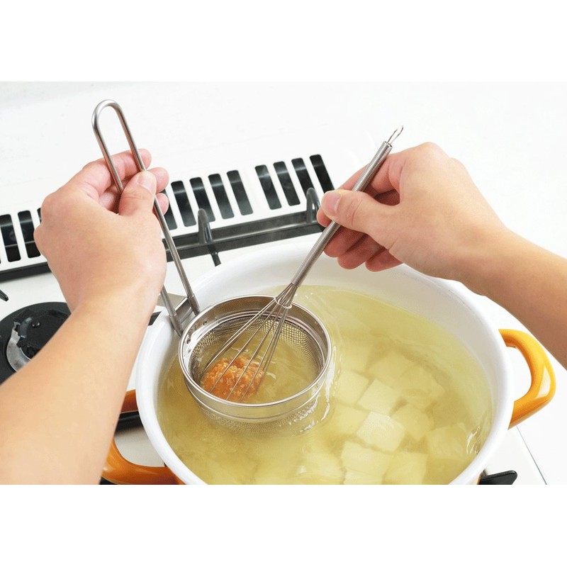 Yoshikawa 2004426 Misoshi Set, Scooping and Combing, Silver, Misoshi Muddler