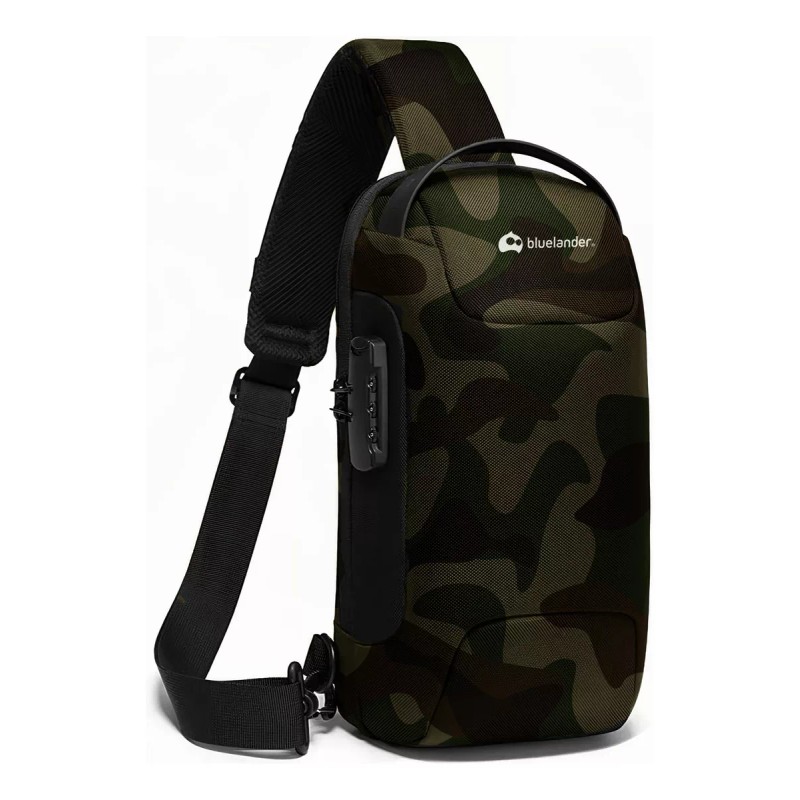 Bluelander Mochila Antirrobo Cruzada Bolso Pecho Con Código Integrado