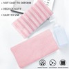 Toalla exfoliante corporal japonesa Rosa KEYRI de doble textura para