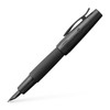 Faber-Castell e-motion Fountain Pen, Pure Black - Extra Fine