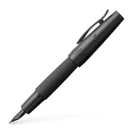 Faber-Castell e-motion Fountain Pen, Pure Black - Extra Fine