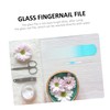 Baluue 2pcs Glass Nail Files for Women Fingernail Care Tools