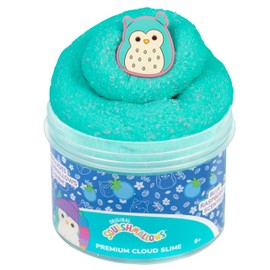 Original Squishmallows Winston Premium Cloud Slime - Limited Release, Blue Raspberry Scent, 8 oz. Jar