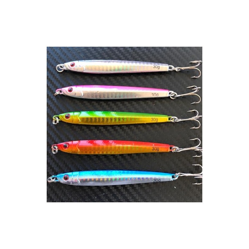 5X 40g Micro Jigs Butterfly Metal Jig Fishing Lure Snapper